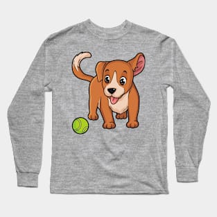 Dog Tennis Ball Long Sleeve T-Shirt